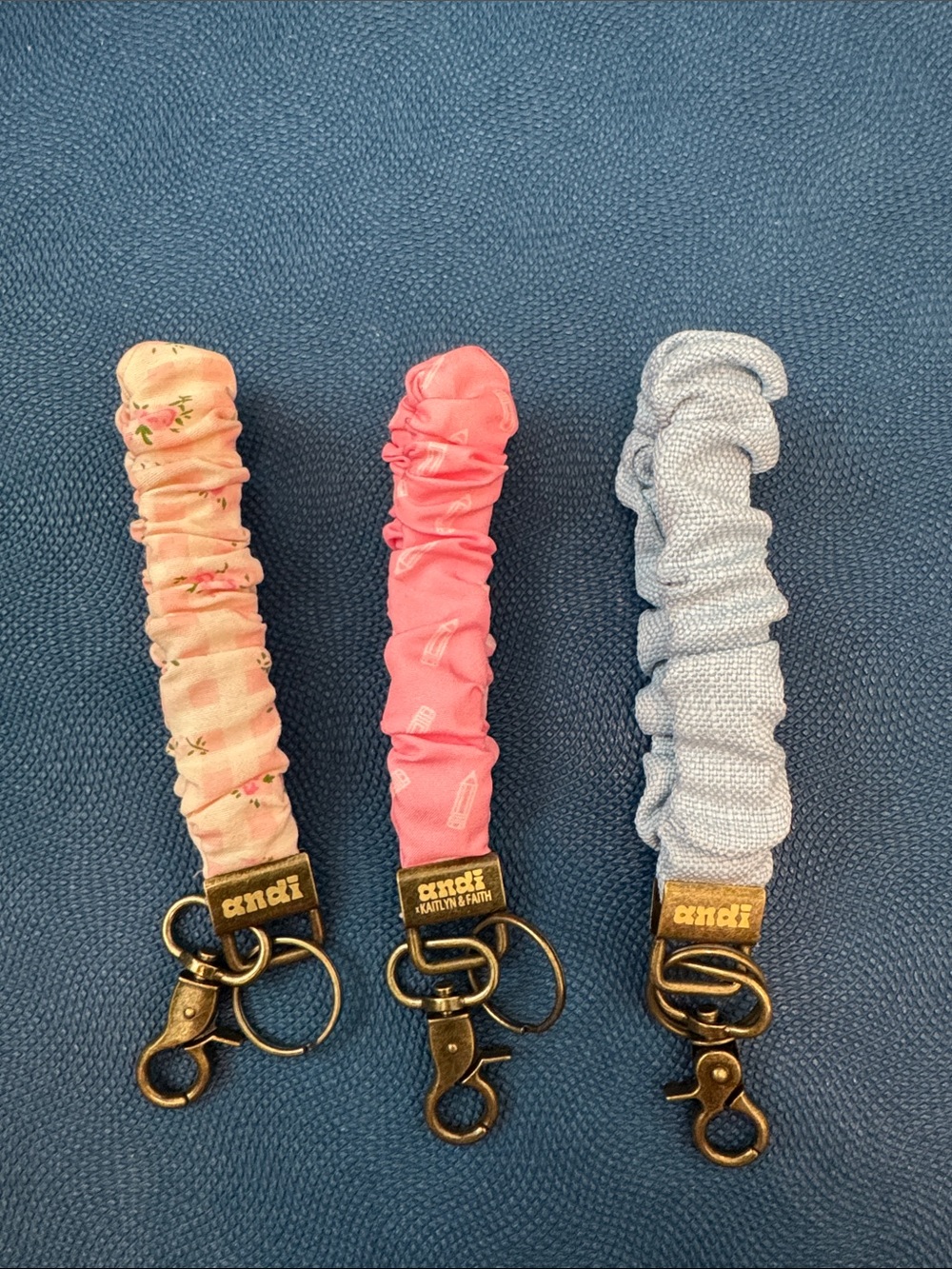 Andi Scrunchie Keychain Strap - pack of 3